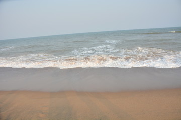 waves on the beach