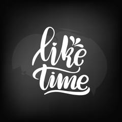 lettering like time