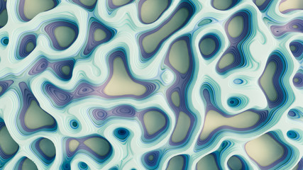 Modern background with lines and relief. 3d illustration, 3d rendering.