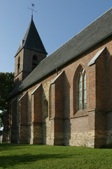 Fototapeta na wymiar ChurchBlijdenstein Ruinerwold drente Netherlands