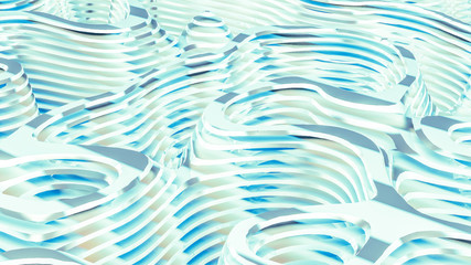 Obraz premium Technology line smooth relief background. 3d illustration, 3d rendering.