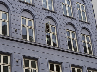 The ordinary scenery of Copenhagen, Denmark before the emergence of the Covid-19 pandemic