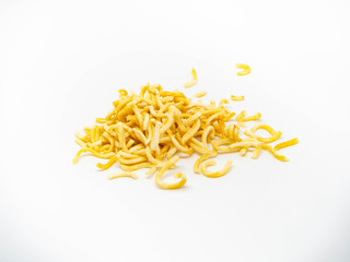 Instant noodles, isolated on white background 