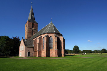 Fototapeta na wymiar Church Rolde drente Netherlands