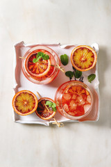 Blood orange cocktail
