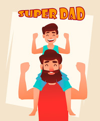 Happy Father's Day greeting card