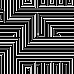 Seamless black abstract stripped geometric background.