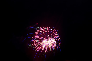 fireworks ARE NOT cut out and put on to black backgrounds, images are almost straight from camera  basic lightroom editing done to photo-small crop-darken-add vibrance-mild clone and spot healing.