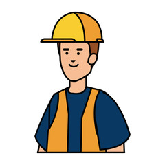 builder worker with helmet