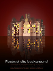 Night city abstract background