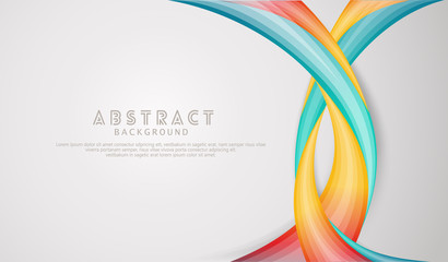 Waving elegance abstract background with dynamic gradation color