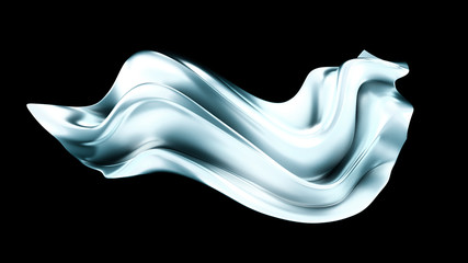 Elegant background with drapery silk. 3d illustration, 3d rendering.