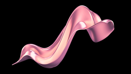 Fototapeta premium Elegant background with drapery silk. 3d illustration, 3d rendering.