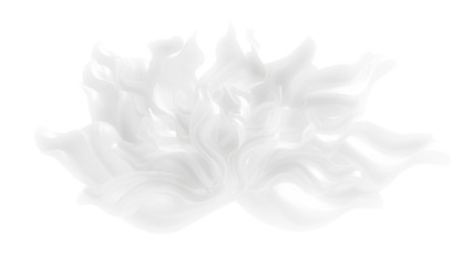 Luxury elegant background with silk drapery. 3d illustration, 3d rendering.