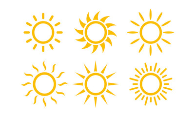 Sun Set icon symbol vector