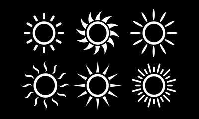 Sun Set icon symbol vector