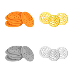 Vector illustration of Oktoberfest and bar symbol. Set of Oktoberfest and cooking stock symbol for web.