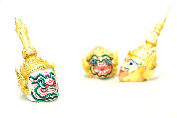 Thai mask isolated on white