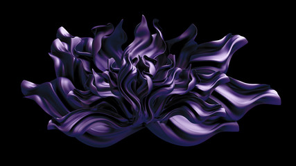 Obraz premium Luxury elegant background with silk drapery. 3d illustration, 3d rendering.