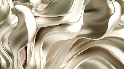 Luxury elegant background abstraction fabric. 3d illustration, 3d rendering.