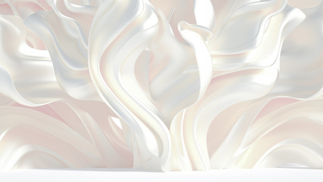 Luxury elegant background abstraction fabric. 3d illustration, 3d rendering.