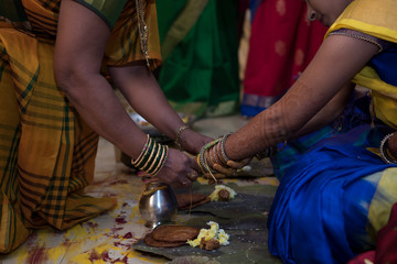 Wedding Ritual in India, traditional ceremony 