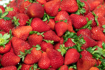 Fresh strawberries background