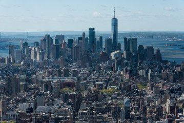 Fototapeta premium New York City view from Empire State Building