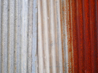 rusty metal wall background, old zinc roof texture, iron plate background