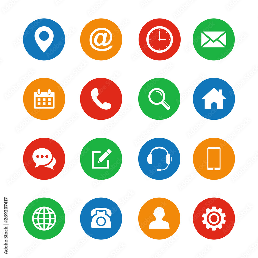 Poster web icon set . set of web icon design vector