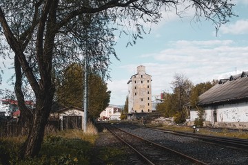 Naklejka premium Railway