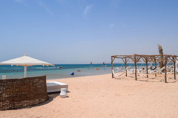 White beach Soma bay Hurghada Egypt