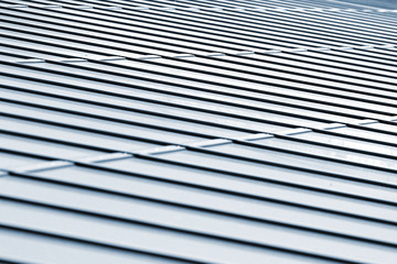 Metal roof texture, abstract architectural background