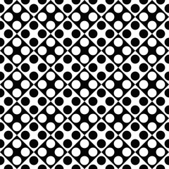 Monochrome seamless dot pattern background design - abstract vector graphic