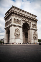 Fototapeta na wymiar Arch of Triumph in Paris France