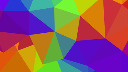 Abstract geometric triangle background, art, artistic, bright, colorful, design. Mosaic, color background. Mosaic texture. The effect of stained glass. EPS 10 Vector