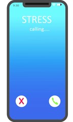 An illustration of stress calling on a mobile