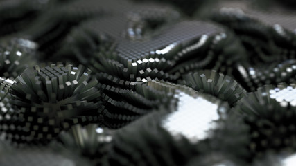 Abstract background with cubes. 3d illustration, 3d rendering.