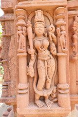 Antique stones idols of Jain God & Goddess in Deogarh, Uttar Pradesh Jaincentre built in 8th to the...