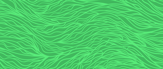 Abstract wavy background. Hand drawn tangled waves. Stripe texture with many lines. Waved pattern. Colorful illustration for banners, flyers or posters