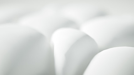 White background snow christmas, new year. 3d illustration, 3d rendering.