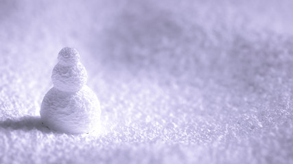 White background snow christmas, new year. 3d illustration, 3d rendering.