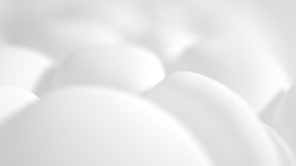 White background snow christmas, new year. 3d illustration, 3d rendering.