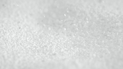 White background snow christmas, new year. 3d illustration, 3d rendering.