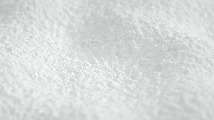 White background snow christmas, new year. 3d illustration, 3d rendering.