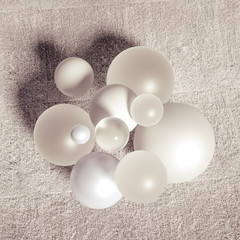 Abstract ball background. 3d illustration, 3d rendering.