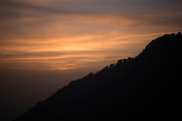 Clouds over Mount Triund, India