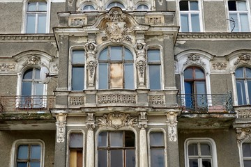 Ausschnitt einer Fassade in Szczecin (Stettin)