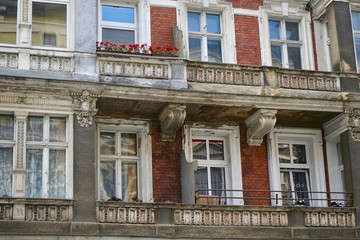 Obraz premium Hausfassade in Szczecin