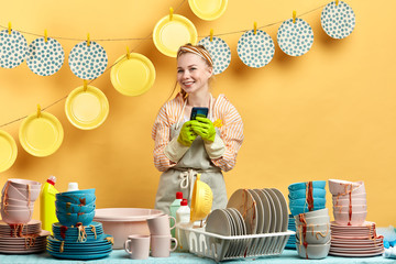positive beautiful blonde woman doing shopping online. close up portrait.happiness concept.